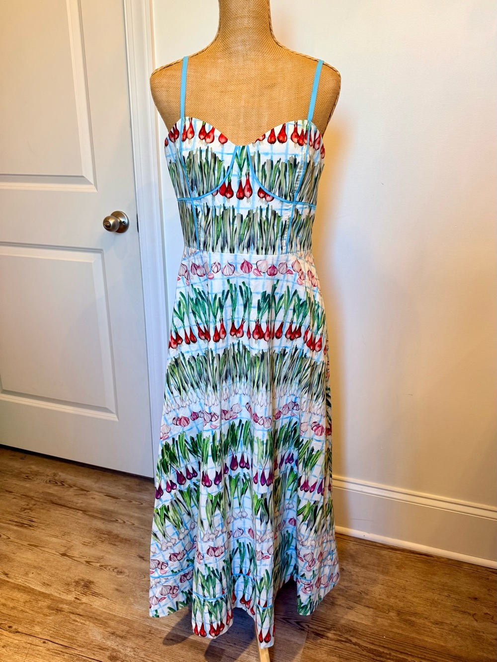 Rachel Antonoff Harper Radish A-Line Midi Dress size Medium